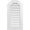 Ekena Millwork Octagonal Top Surface Mount PVC Gable Vent w/ 3-1/2"W x 1"P Standard Frame, 18"W x 34"H GVPOT18X3401SN - alternate 1